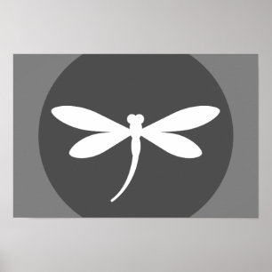 Pôster Cor de Dragonfly personalizável com Design de Cinz