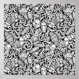 Poster Cor-de-Poster Sorvete