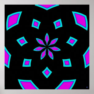 Poster cor-de-rosa da alegria
