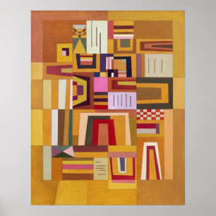 Poster cor-de-rosa da compensação de Kandinsky