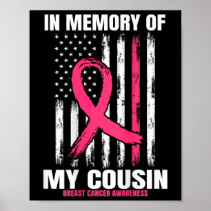 Poster Cor-De-Rosa Em Memória Do Gráfico De Sinalizador D