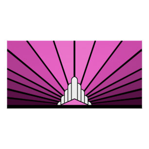 Pôster Cor-de-rosa-sol