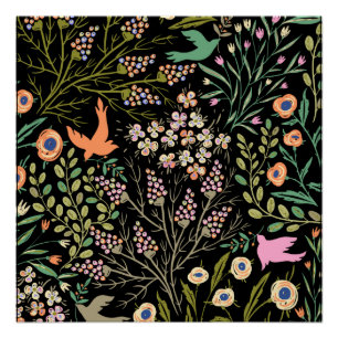 Pôster Cor De Verão Floral E Sem Glamor