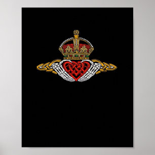 Poster Cor do Skeleton Claddagh
