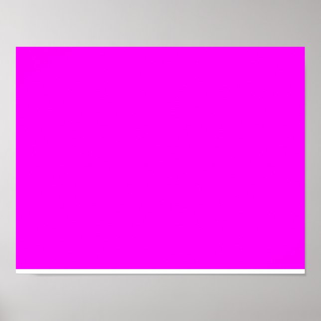 Poster cor fuchsia / magenta (Frente)