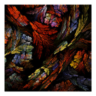Pôster Cor Harmonia Abstrato Art