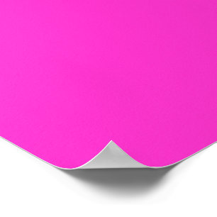 Poster Cor Rosa Quente Cintilante Personaliza-A!