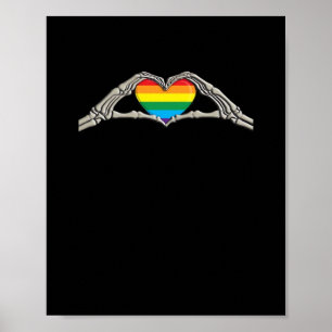 Poster Coração Ativo Mãos Ósseas