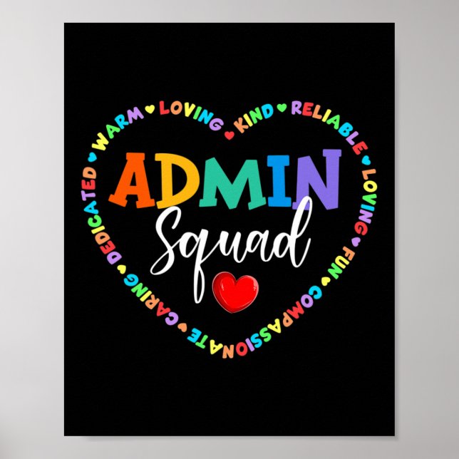 Poster Coração Corajoso Engraçado Diversão do Esquadrão P (Frente)