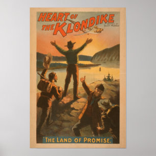 Pôster Coração da mineração da promessa de Klondike