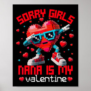 Poster Coração Dabbing Desculpe Garotas Nana Construção d