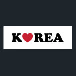 Poster Coração de Amor da Coreia<br><div class="desc">Korea Love Heart Globe Trotters se especializa em imagens idiossincráticas de todo o mundo. Aqui você encontrará Cartões de Saudação, Cartões Postais, Posters, Mouséads e muito mais.</div>
