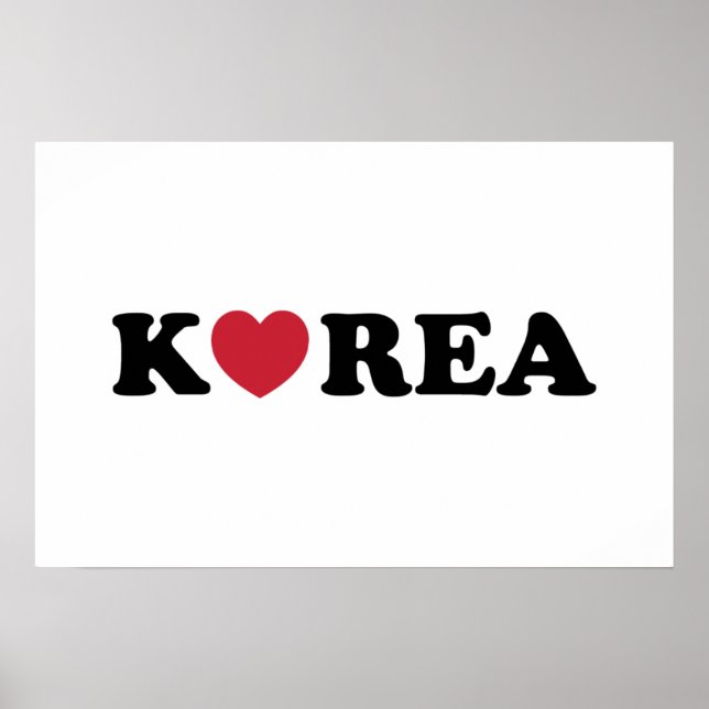 Poster Coração de Amor da Coreia (Frente)