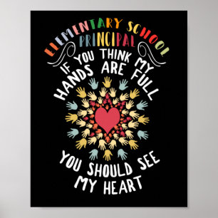 Poster Coração de Apreciação Principal da Escola Elementa