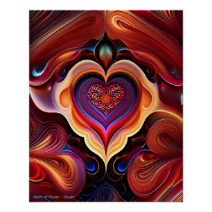 Pôster Coração de Corações - Desejo