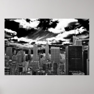 Poster Coração de Manhattan - plaza de 30 Rockefeller