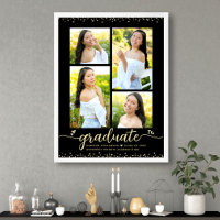Coração de Script Fotográfico com Graduação Dourad