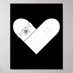 Poster Coração de Skate - Fim de Semana de Skate Alegre