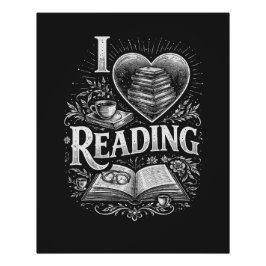 Pôster Coração de um Amante de Livros