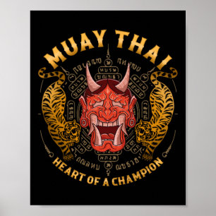 Poster Coração de um Campeão - Kickboxing e Muay Thai Oni