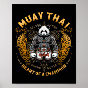 Poster Coração de um Campeão - Kickboxing e Muay Thai Pan