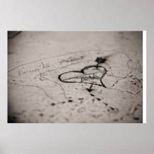 Pôster Coração dos grafites