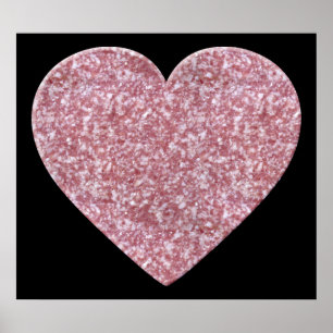 Poster Coração grande do salame