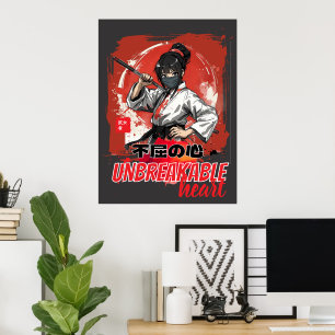 Poster Coração Inquebrantável Anime Arte Marcial Garota K