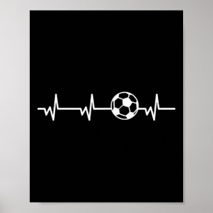 Poster Coração Latejante de Futebol Byll - Jogador Amante