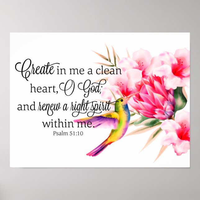 Poster Coração limpo (Frente)