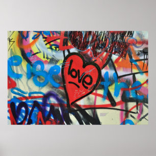Pôster coração pintado