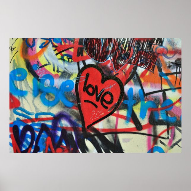 Pôster coração pintado (Frente)