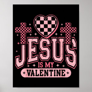 Poster Coração Religioso Dia dos Namorados Jesus Cristão