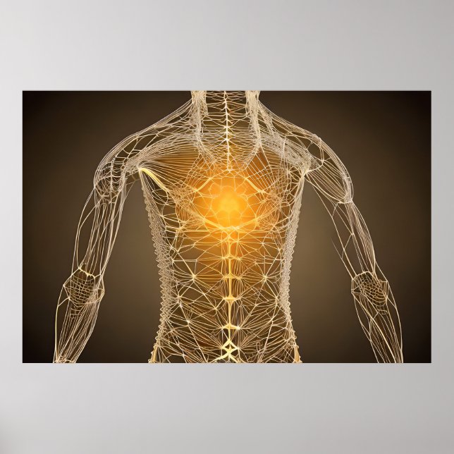 Poster Coração Sagrado, Geometria Sagrada (Frente)