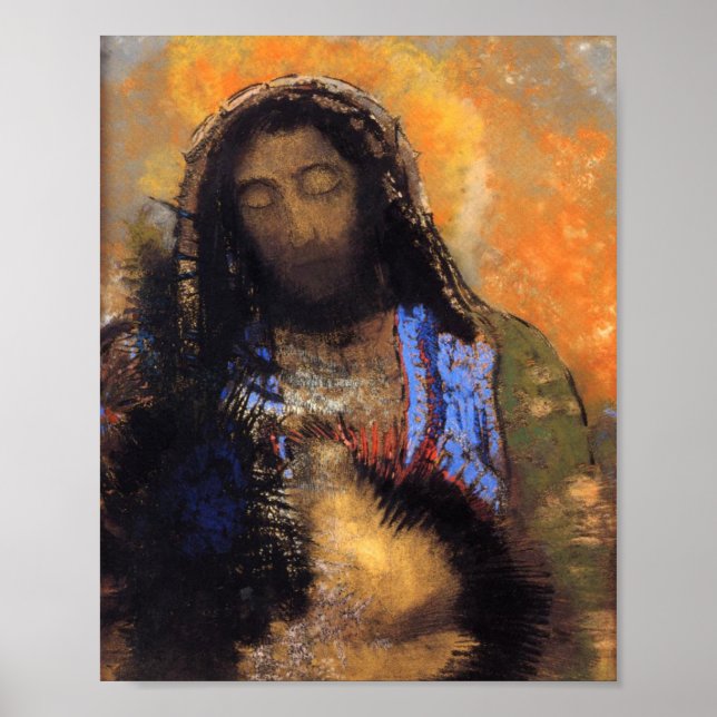 Poster Coração Sagrado - Odilon Redon 1910 (Frente)