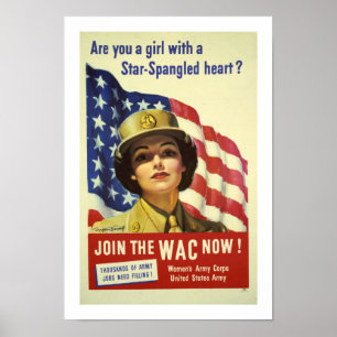 Poster Coração star spangled