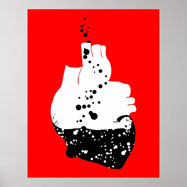 Pôster coração tóxico (Frente)