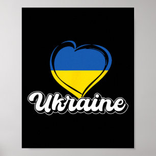 Poster Coração Ucrânia Viagem Patrimônio Ucrânia