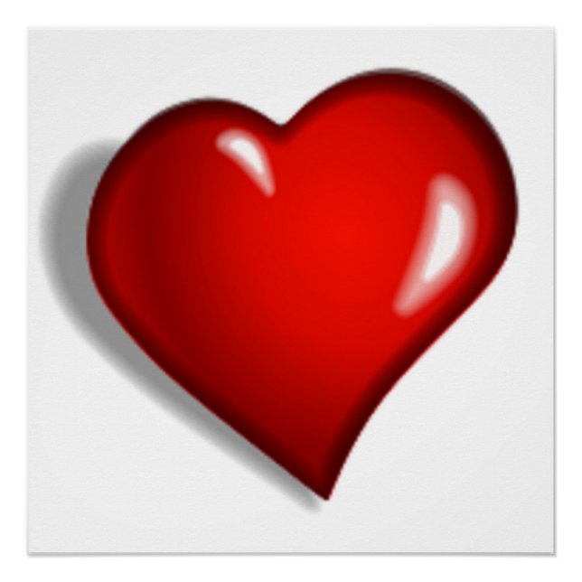 PÔSTER CORAÇÃO VERMELHA (Frente)