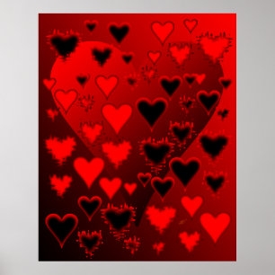 Poster Corações