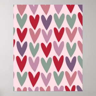 Poster Corações 5