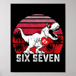 Poster Corações 67 Dia dos Namorados 67 Meme Seis Sete 6 