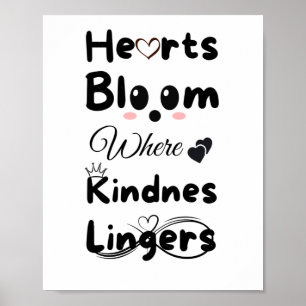 Poster Corações Bloom Onde A Bondade Se Encaixa