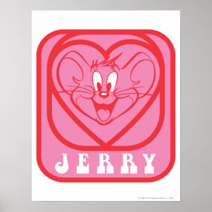 Poster Corações cor-de-rosa de Jerry