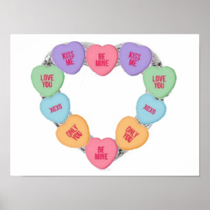 Poster Corações de Amor de Bala Poste