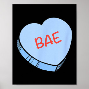 Poster Corações de Conversa “bae” do Dia dos Namorados
