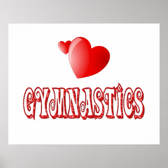 Poster Corações de Ginástica (Frente)