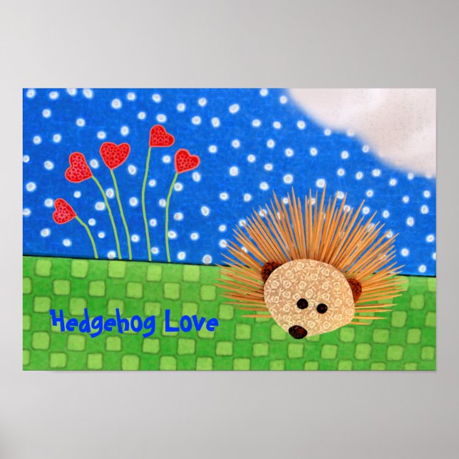 Pôster Corações de Hedgehog! (Frente)