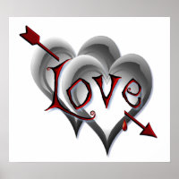 CORAÇÕES NEGRAS E SETA DE AMOR POR SHARON SHARPE