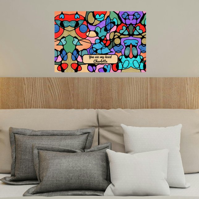 POSTER CORAÇÕES NEUROGRÁFICAS CORES DIGITAIS (Criador carregado)